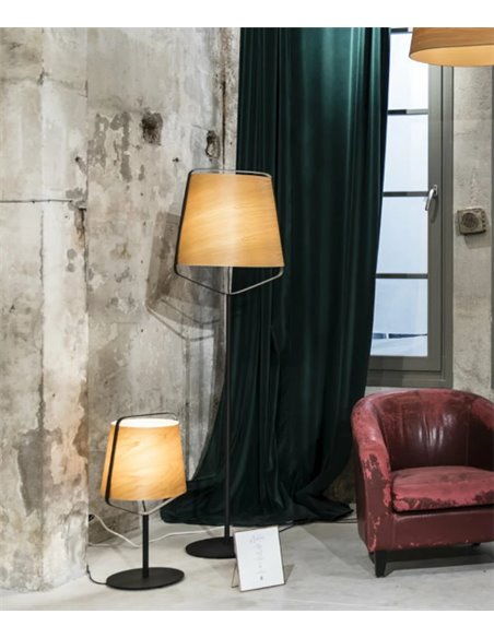 Stood Floor Lamp - Faro - Cherry Wood, 182 cm Stood Floor Lamp - Faro - Cherry Wood, 182 cm