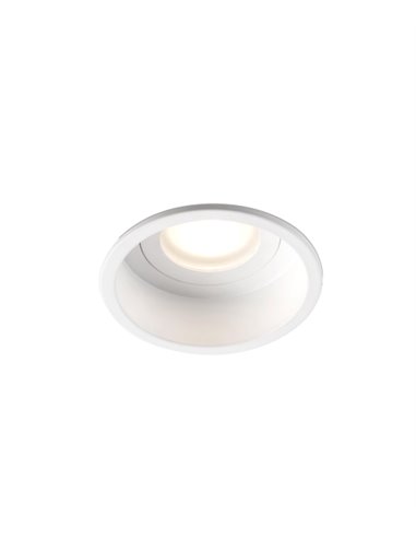 Hyde recessed downlight - Faro - Bathroom light, IP44 GU10, Ø 8,9 cm