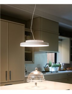 Dolmen pendant light - Faro - Black or white finisdes, Minimalistic pendant light, LED 3000K 