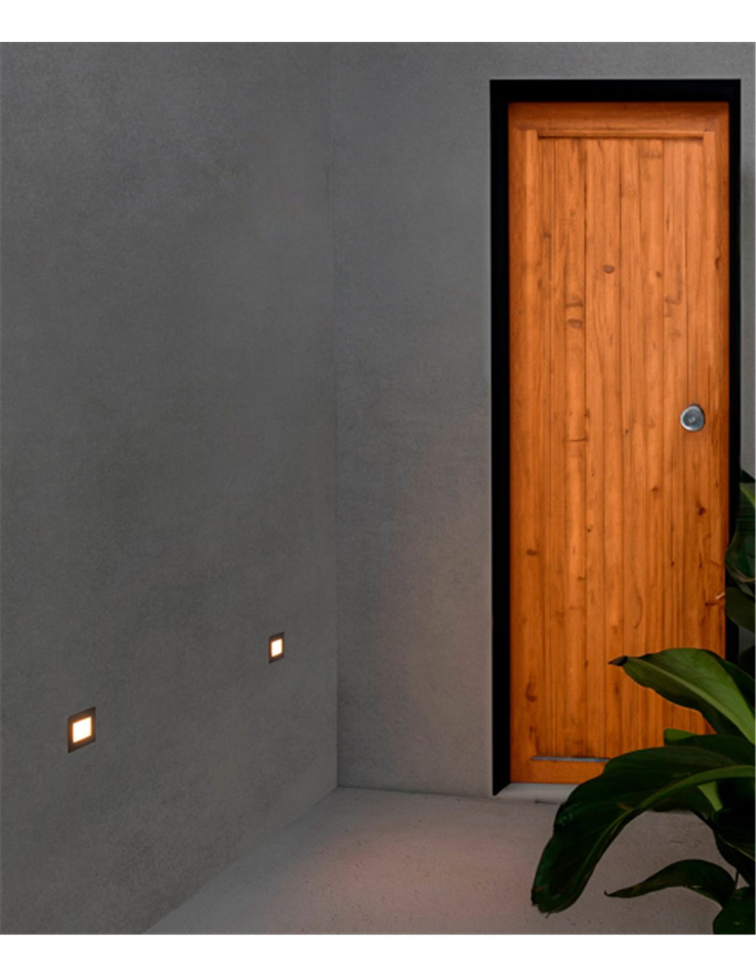 Lámpara LED empotrable de suelo níquel mate – Gron – Faro Lámpara LED empotrable de suelo níquel mate – Gron – Faro