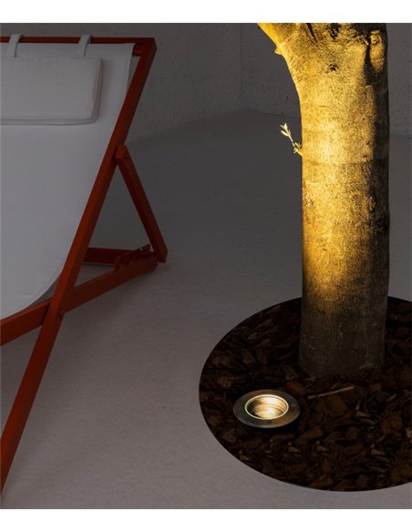 Lámpara empotrable orientable gris – Geiser – Faro