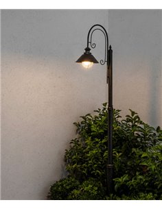 Farola clásica marrón óxido disponible con 1, 2 o 3 luminarias – Náutica – Faro