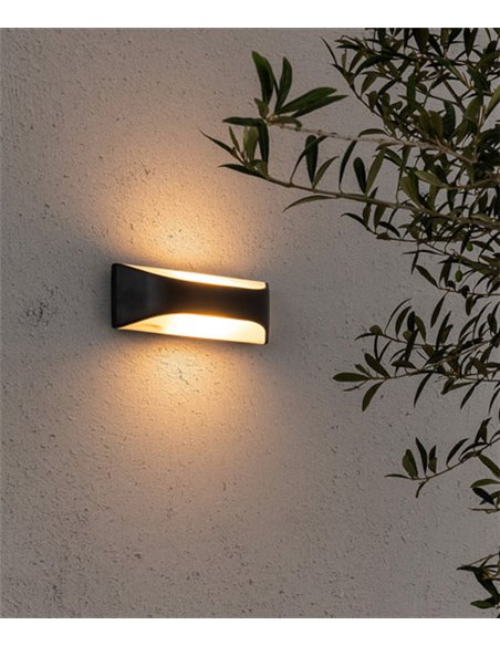 Lámpara aplique formas futuristas color gris oscuro – View – Faro