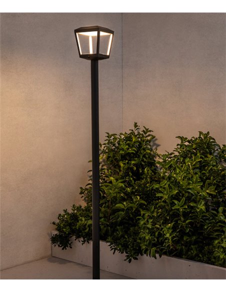 Farola LED gris oscuro – Plaza – Faro