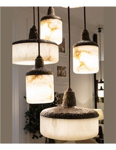 Monaco pendant light - Mariner - Decorative alabaster lamp with 6 lights 2