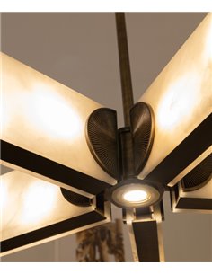 Kensington chandelier - Mariner - Elegant alabaster pendant light 2