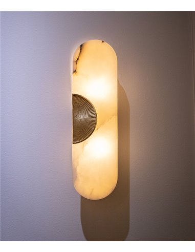 Kensington wall light - Mariner - Elegant alabaster lamp