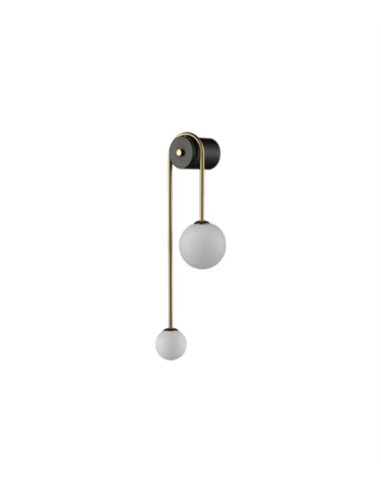 Decorative wall light - Illus - Minimalist ball design, gold finish