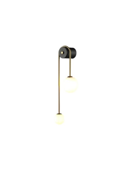 Decorative wall light - Illus - Minimalist ball design, gold finish