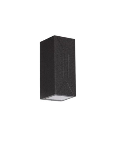 Outdoor wall light - Illus - Aluminium grey lamp, double light