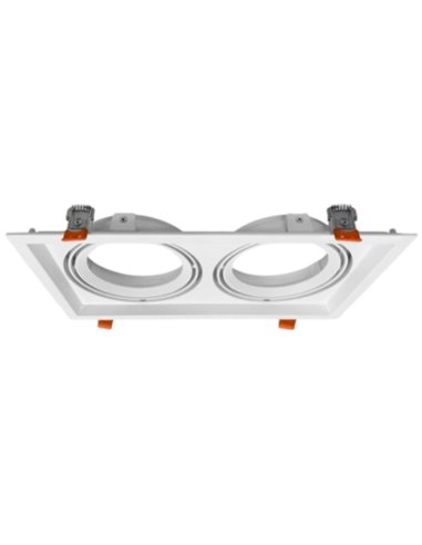 Flush mounting ceiling frame, adjustable - Illus - 3 colours, dimensions: 175x324x40 mm