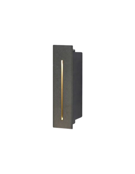 Recessed LED wall light - Illus - Rectangular outdoor light (IP65)