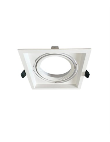 Square recessed ceiling frame - Illus - Adjustable frame, 175x175x40 mm, 3 colours