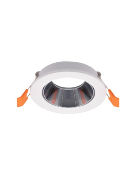 Round fixed recessed ceiling frame - Illus - Available in 3 colours, Ø 90x30 mm