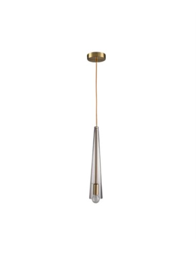 Pendant light - Illus - Grey glass lamp