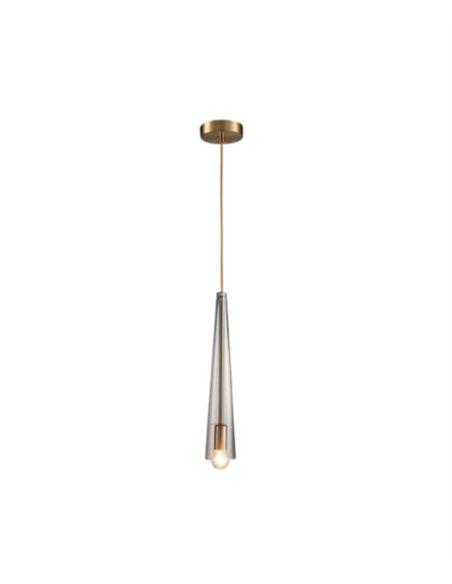 Pendant light - Illus - Grey glass lamp