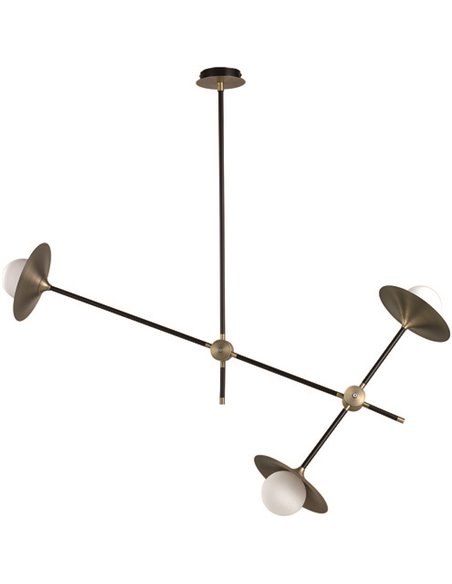 Decorative pendant light - Illus - Available in 2 sizes, gold finish