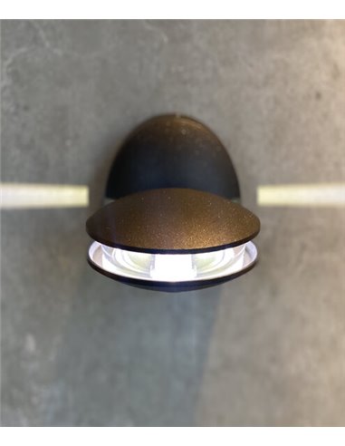 LED outdoor wall light - Illus - Black finish, 3 colour temperatures