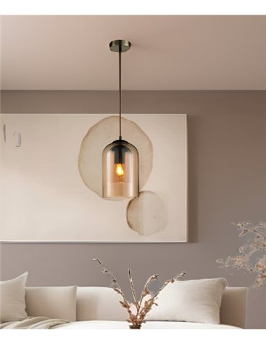 Pendant light - Illus - Glass lampshade