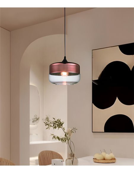 Suspension light - Illus - Glass lamp, available in 3 colours