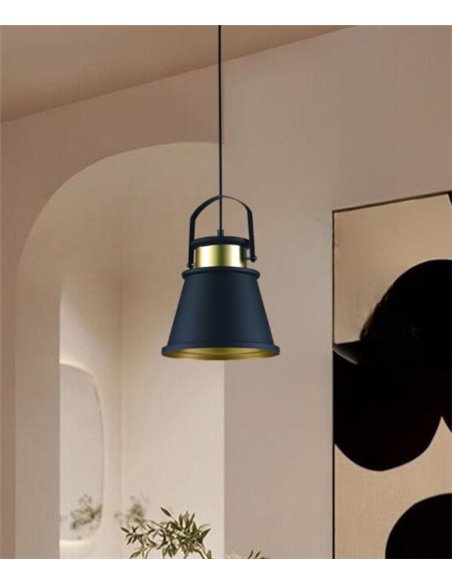 Pendant light - Illus - Black industrial design