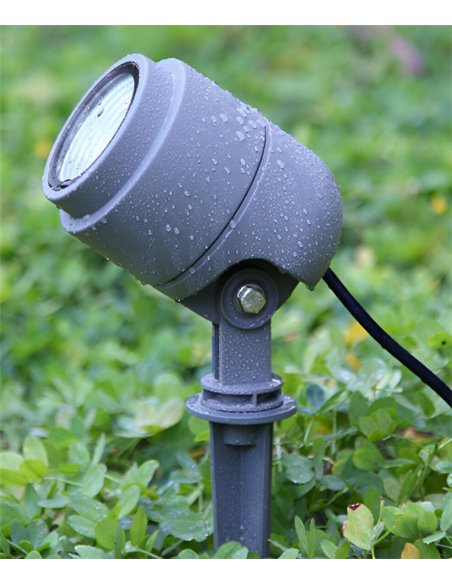 Outdoor surface spotlight with spike - Illus - Modern LED ground spotlight