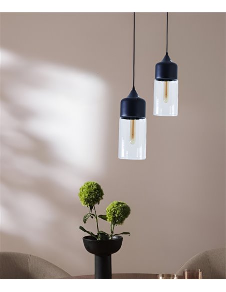 Decorative pendant light - Illus - Metal lamp in 3 colours