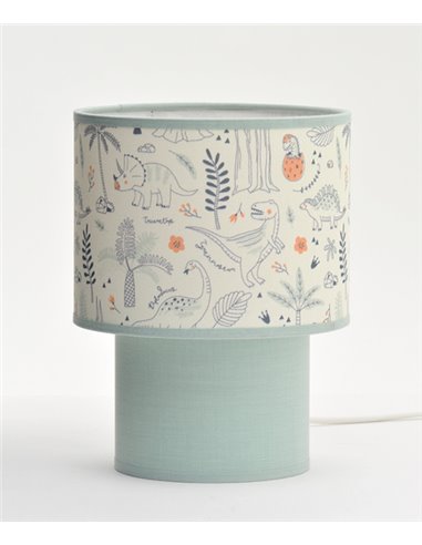 Casper table lamp - IDP Lampshades - Green textile children's lamp