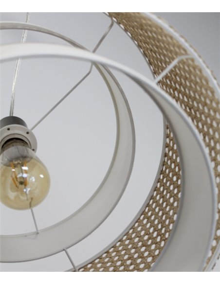 Lovina pendant light - IDP Lampshades - Mesh shade, ecru finish, Ø 40 cm