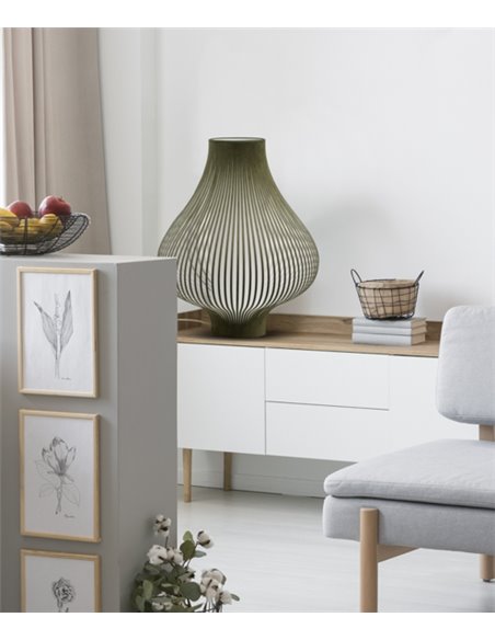 Onion table lamp - IDP Lampshades - Velvet textile lampshade, inner diffuser, 3 colours