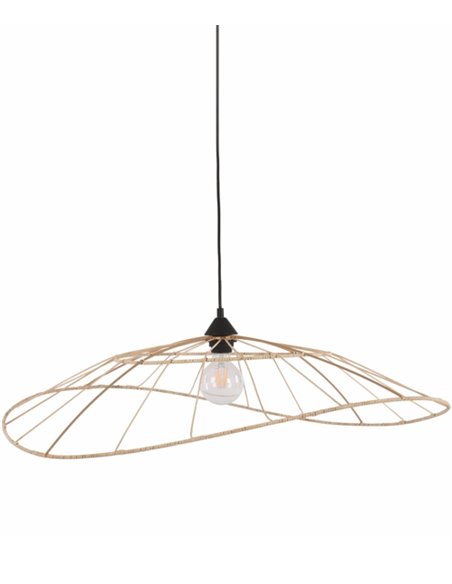 Kasteli pendant light - IDP Lampshades - Natural rattan lampshade