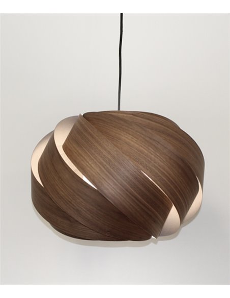 Fred pendant light - IDP Lampshades - Walnut veneer lampshade