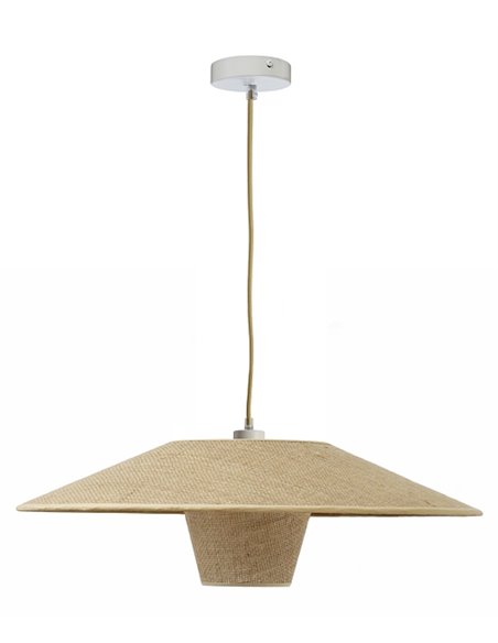 Gerrit pendant light - IDP Lampshades - Double sisa lampshade, natural finish