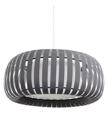 Bob pendant light - IDP Lampshades - Smooth textile lampshade in 2 colours, interior diffuser