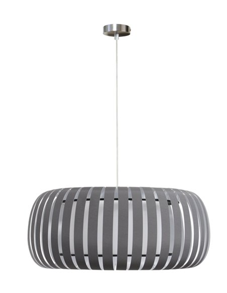 Bob pendant light - IDP Lampshades - Smooth textile lampshade in 2 colours, interior diffuser