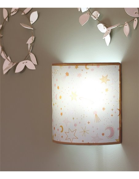 Casper wall light - IDP Lampshades - Mustard textile children's lamp