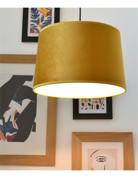 Marcia pendant light - IDP Lampshades - Velvet lampshade in 4 colours