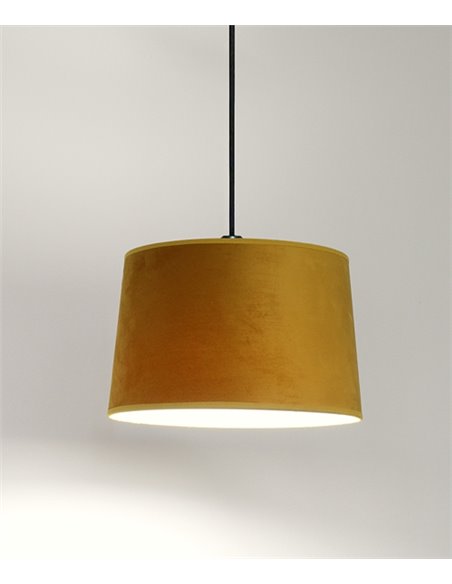 Marcia pendant light - IDP Lampshades - Velvet lampshade in 4 colours