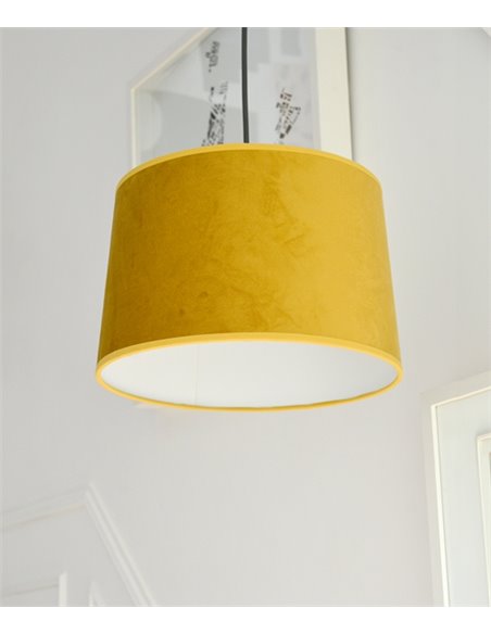 Marcia pendant light - IDP Lampshades - Velvet lampshade in 4 colours