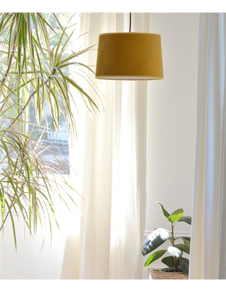 Marcia pendant light - IDP Lampshades - Velvet lampshade in 4 colours