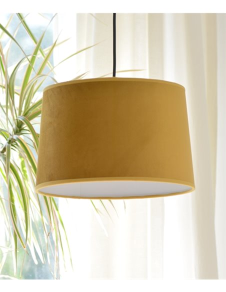 Marcia pendant light - IDP Lampshades - Velvet lampshade in 4 colours