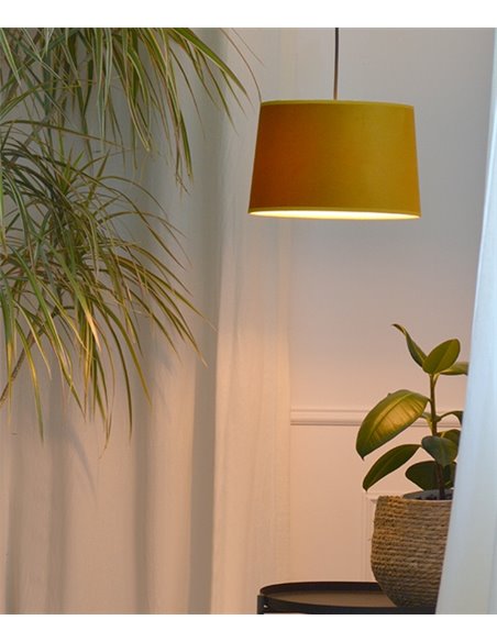 Marcia pendant light - IDP Lampshades - Velvet lampshade in 4 colours