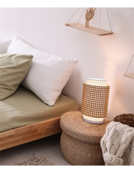 Lovina table lamp - IDP Lampshades - Boho chic design with mesh lampshade