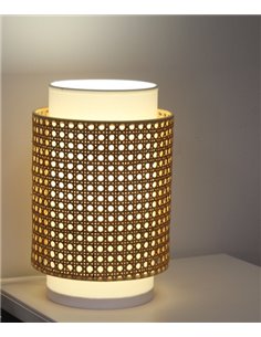 Lovina table lamp - IDP Lampshades - Boho chic design with mesh lampshade