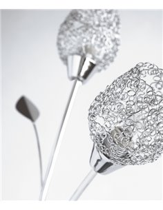 Adriana table lamp - IDP Lampshades - Decorative design with 3 lights, chrome finish 2