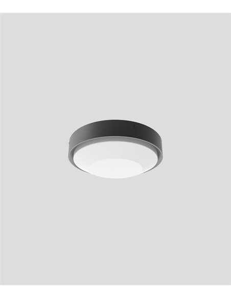 Outdoor ceiling light - Illus - LED round design, grey finish