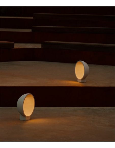 Gaia outdoor bollard - Faro - Cement lamp, IP55