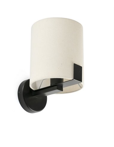 Nila wall light - Faro - Decorative lamp with white fabric lampshade