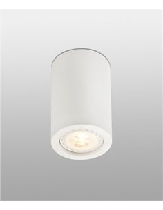 Sven R ceiling spotlight - Faro - Round plaster ceiling light