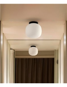 Amelia ceiling light - Faro - Opal glass shade in 2 colours